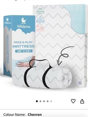 Babylicious Pack N Play Tri Fold Mattress Topper 38x26 NEW IN BOX